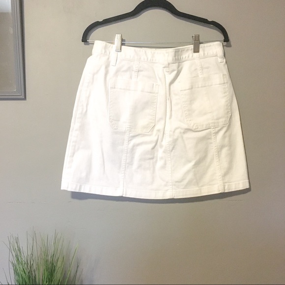 ✨ LOFT | White Denim Jean Skirt - Picture 7 of 8
